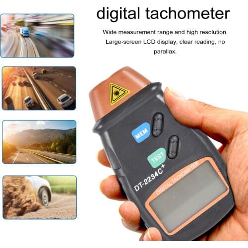 Digital Laser Counter Meter Non-contact Tachometer Rev RPM Counter For Testing Engine Rotation Speed Gauge Tools