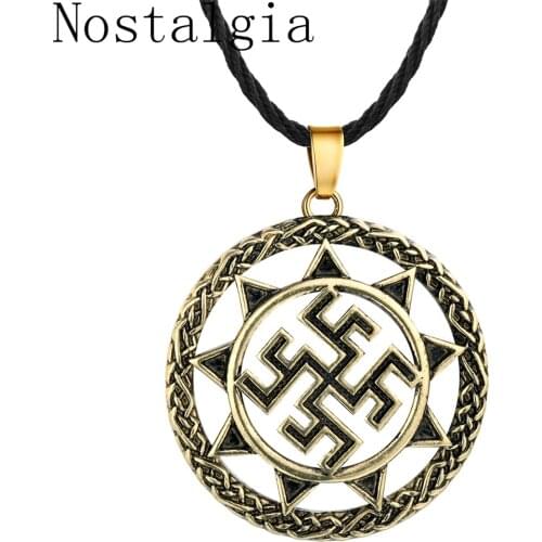 Dukhobor Amulet Slavic Strong Protective Necklace Pendant Ancient Slavic Symbol Talisman Pendants Jewelry Men Necklaces