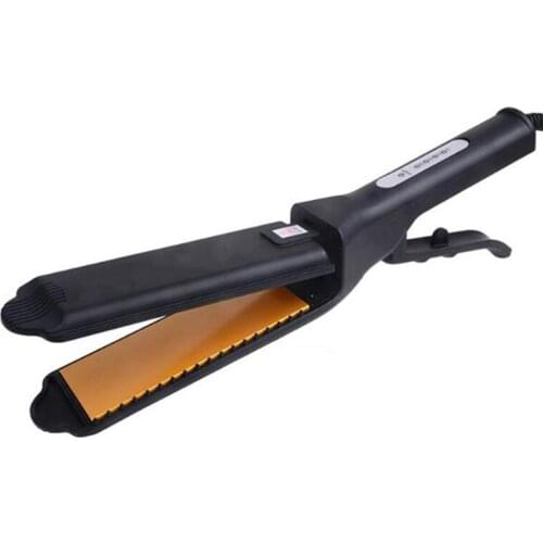 Corn ironing fluffy hair root electric splint to generate wavy hair curler pull straight hair is straight D016