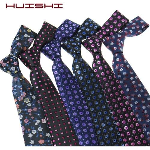 HUISHI Skinny Necktie For Men Women Casual Suits Flower Tie Gravatas Skinny Mens Neckties For Business Wedding Slim Men Ties