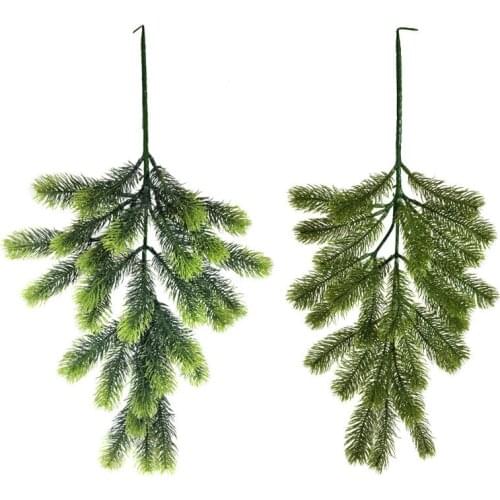 Artificial fake plant pine needles Christmas interior decoration background wall hanging green plant simulation pine needles