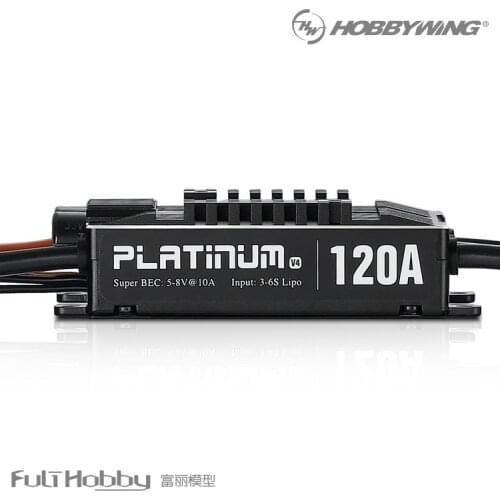 Platinum 120A V4 RC Model Brushless Motor ESC Speed Controller Fit for 505 550 600 Helicopter