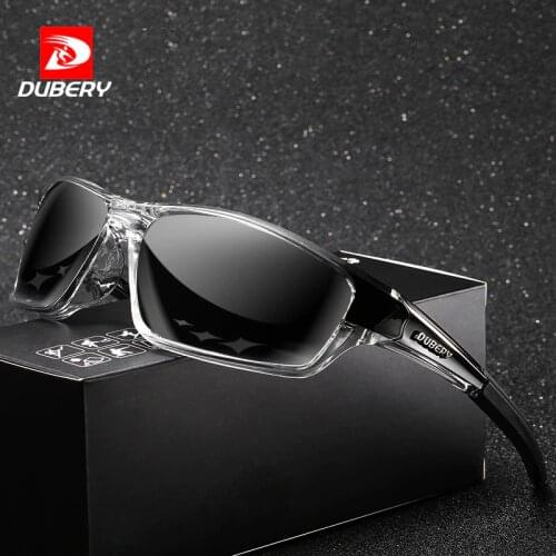 DUBERY Men Sport Style Polarized Sunglasses High Quality Eyeglasses Frame Fashion Sun Glasses Driveing Night Vision Goggles B28