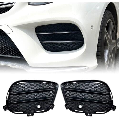 1Pair Car ABS Front Bumper Fog Light Grille For Mercedes-Benz W166 X166 C292 AMG GLE GLS Class GLE Coupe Sport 2015-2018