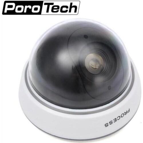 Fake Camera Battery Powered Flicker Blinking LED Indoor Dummy Security Camera CCTV Dome Camera