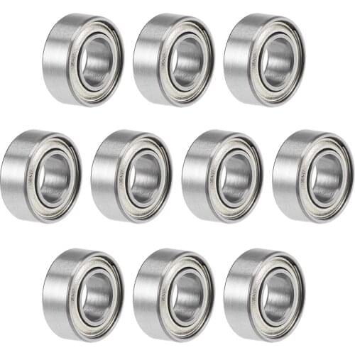 Uxcell MR84ZZ Deep Groove Ball Bearings 4mm x 8mm x 3mm Double Shielded Chrome Steel P6(ABEC3) 10pcs