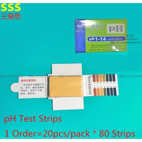 Water pH Test Strips Universal Full Range Litmus Paper Aquarium 1-14 Acidic Alkaline Indicator Food Urine Lab Soil Body Tester