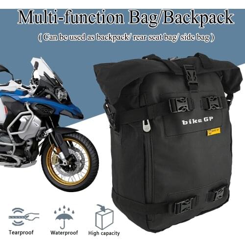 Universal Multi-Function Waterproof Tail Bag Backpack For Honda CRF1000L Africa Twin For BMW F900 XR/R R1250GS R1200GS Adventure