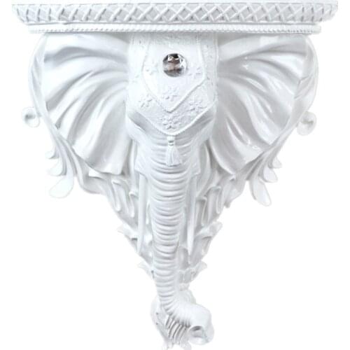 34CM CREATIVE ELEPHANT 3D WALL HANGING RESIN CRAFTS HOME DECORATION SUPPLIES EUROPEAN ANCIENT FOR FRESCO WALL DECORATION R1276