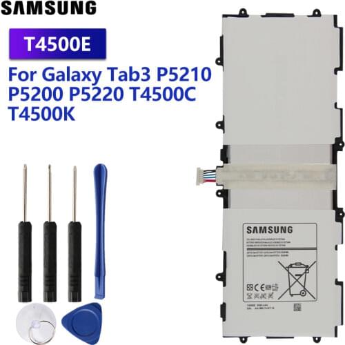 Samsung Original Replacement Battery T4500E For Samsung GALAXY Tab3 P5200 P5210 P5220 T4500C T4500K Tablet Battery 6800mAh