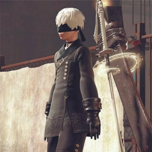 Anime Hot Game Nier Automata Yorha No.9 Type S 9s Cosplay Costume Jacket Shorts Halloween Carnival Men Adult Outfit With Bag