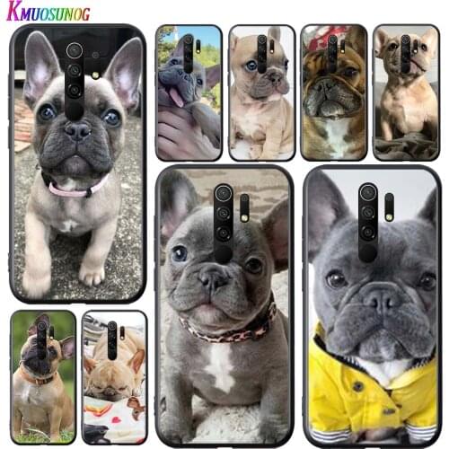 French Dogs for Redmi 9 GO 8A 8 7A 7 S2 Y2 6 6A 5 5A 4X Pro Plus Black Phone Case