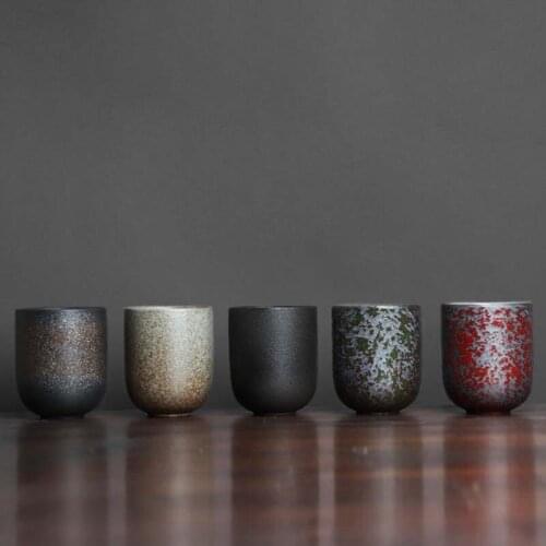 1pcs/3pcs Japanese Style Ceramic Coffee Cup Porcelain Personal Single Pottery Tea Cups Drinkware Wine Mug Water Mugs Wholesale