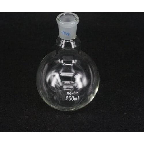250ML 19/26 One Mouth Short Neck Flat Bottom Flask Boiling Flask For Laboratory