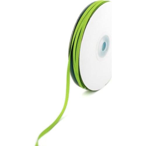 Apple Green Polyester Grosgrain Ribbon 1/8 Inch 3 MM For Home Wedding Handmade Gift DIY Crafts Tape Christmas Decoration