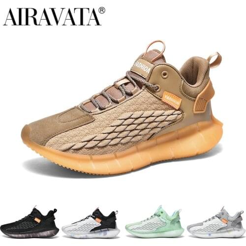 Newbeads Mens Lace Up Popcorn Coconut Fish Scale Sneakers Luminous Sport Fly Woven Mesh Casual Running Shoes Fashion Large Size