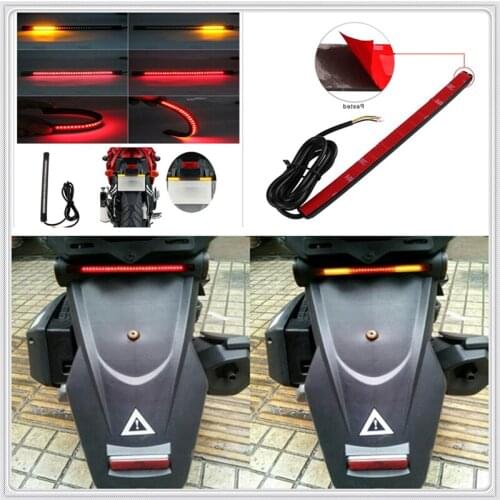 Motorcycle LED Tail lamp Plate Light Brake Stop Turn Signal Strip for HONDA MSX125 Honda YAMAHA SPRINT GT RS FJR 1300 R6S