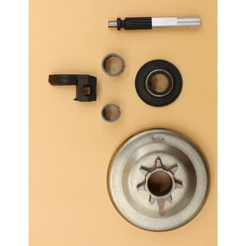 .325" 7T Clutch Drum Bearing Oil Pump Worm Gear Kit For Husqvarna 340 345 445 450 Jonsered 2145 2150 Gas Chainsaw Parts