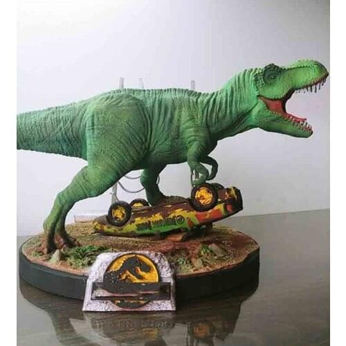 Unassambled 1/32 ancient Dinosaur with Scrap (WITH BASE ) Resin figure miniature model kits Unpainted