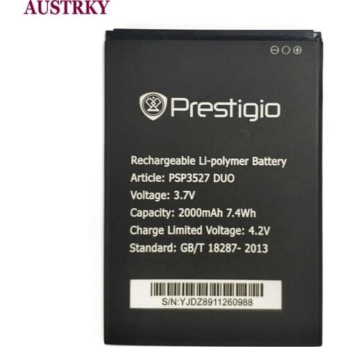 New High Quality PSP3527 2000mAh battery For Prestigio Wize NK3 PSP3527 DUO phone