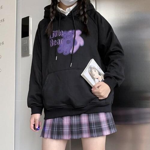 Solid Color Hooded Top Women Sweatshirt Long-sleeved Sweatshirts Female Hoodies Tops Long Hoodies Harajuku y2k Oversized Cute