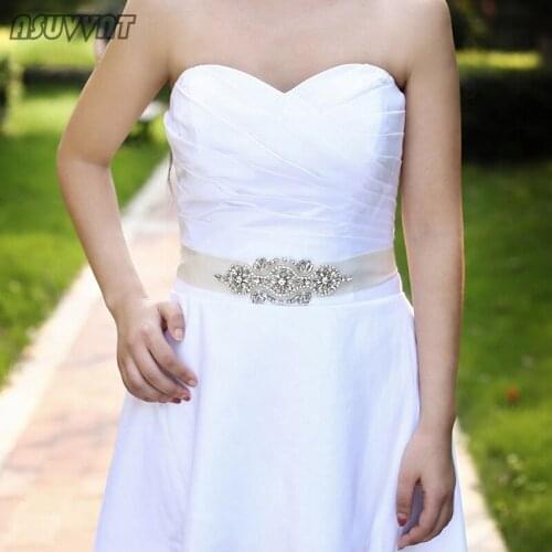 Fashion Bridal Belt Wedding Belt Women Belt Rhinestone Accessories Bridesmaid Prom Gown Dress Sashes Belts For Party Dress Up