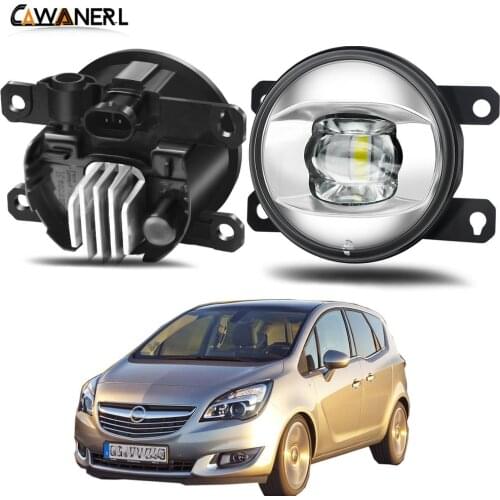 Fog Light Assembly 30W 8000LM Car LED Lens Fog Lamp Daytime Running Light H11 12V Styling For Opel Meriva A 2006 2007 2008 2009