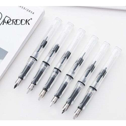 Art Font Fountain Pen Duckbill Gothic Parallel Calligraphy Art Flat Tip Fountain Pen Office School Stationery Supplies FC