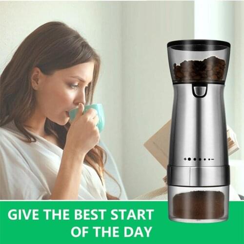 Stainless Steel Manual Coffee Grinder Handmade Coffee Bean Burr Grinders Mill Kitchen Tool Grinders Coffee Mill Machine Supplies