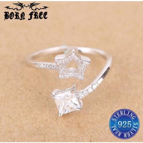 Silver 925 rings for girls finger ring zirconia anillos mujer bague fine jewelry joyas de plata 925 ringen dames woman luxury