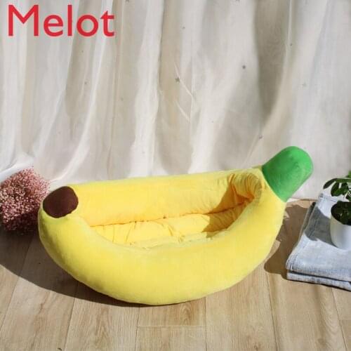 Pet Supplies Cartoon Banana Nest Small and Medium-Sized Dogs Removable and Washable Kennel Four Seasons Universal Cat