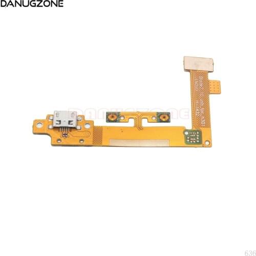 USB Charging Port Dock Plug Socket Jack Connector Charge Board With Volume Button Flex Cable For Lenovo Yoga Tablet 2 1050 1050F