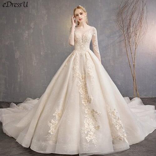 Gorgeous Embroider Wedding Gown Delicate Beading Flower Wedding Dress Elegant Corset Bridal Dress Robe de Mairee OY-Q5862