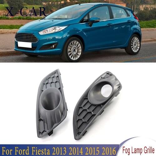 X-CAR For Ford Fiesta 2013 2014 2015 2016 Left Right Front Bumper Lower Honeycomb Fog Lamp Grille D2BZ15266CB D2BZ15266GB