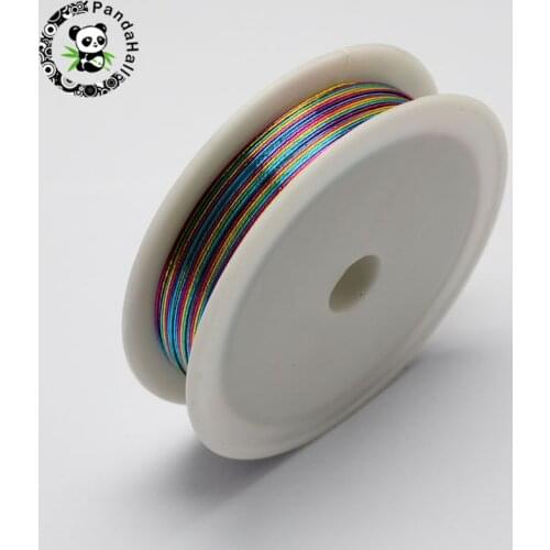 10Rolls/Set 0.3mm 0.4mm 0.5mm Multi Colors Iron Wire for Jewelry Making DIY Bracelet Necklace
