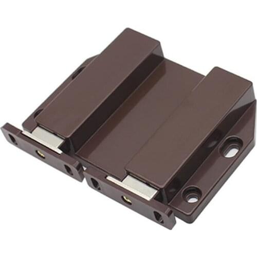 1Pcs Small Magnetic Door Catches Kitchen Cupboard Wardrobe Cabinet Latch Catch Screw White Brown Cabinet Hardware