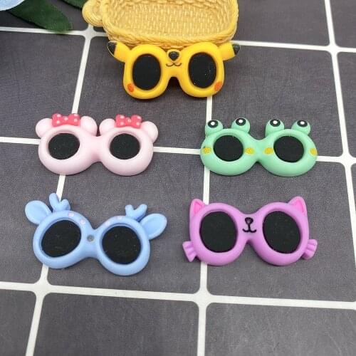 30pcs New Pet Cute Cartoon Glasses Decorative Hairpin Pet Dog Bowknot Puppy Hairpin Cat Teddy Pet Hair Accessories Pet Supplies