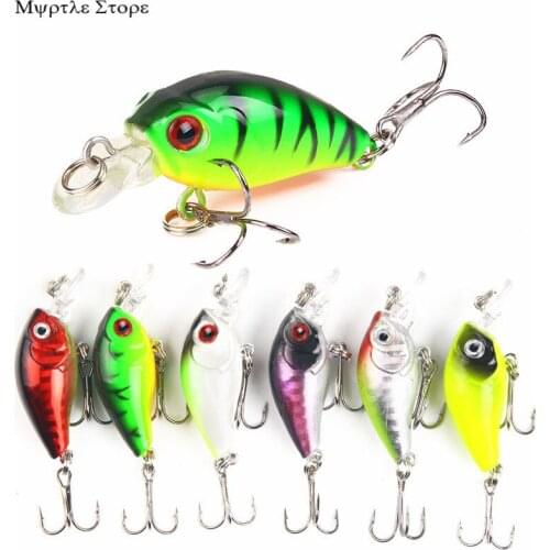 7 Colour Floating Crankbait 4.5cm 3.8g Minnow Fishing Lures Of Wobblers For Pike Fishing Come With Fishing Accessories