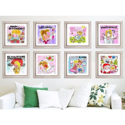 5d diy diamond embroidery Blond Amsterdam diamond painting Cross Stitch full Round drill Rhinestone mosaic child gift TSK-003