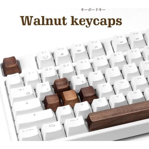 Walunt Wood Keycap OEM Profile For Mx Mechanical Keyboard R4 R3 R2 R1 WASD Arrow Keys 6.25u Space Bar Cap ESC Shift Enter Keys
