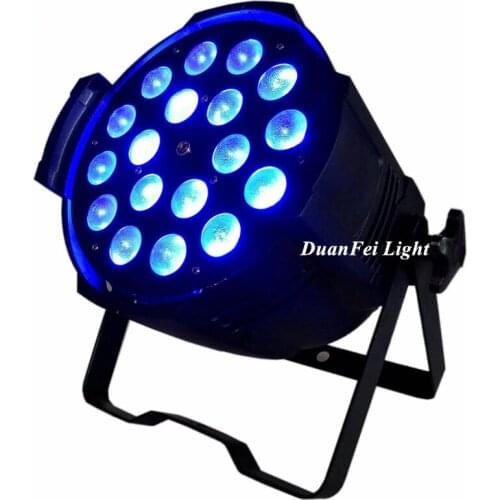 Flycase) 10pcs Indoor Light entertainment par led zoom 18x10w rgbw led par can lights dmx ip20 led par can