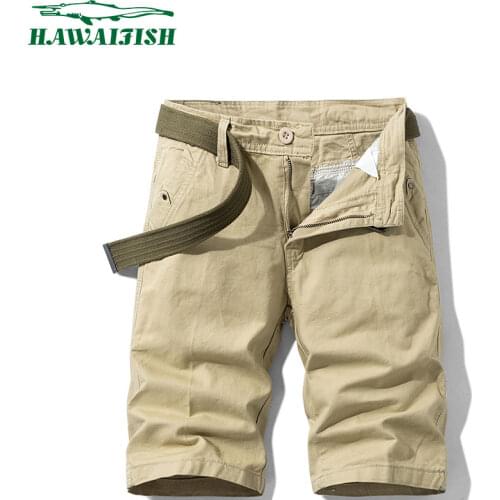 Hawaifish brand Cargo Shorts Men 2021 Army style Tactical Men Cotton Joggers Casual Loose stylle Work Short Pants Plus Size