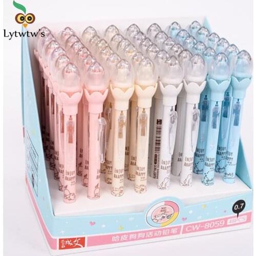 1 Pcs Cute Kawaii Lytwtws Press Automatic Mechanical Pencil Writing School Office Supply Student Stationery Folder creative