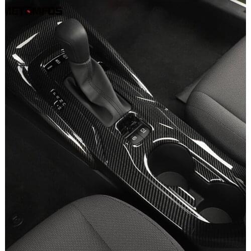 For Toyota Corolla Sedan 2019 2020 2021 Carbon Fiber Gear Shift Box Cover Trim Decoration Frame Interior Accessories Car Styling