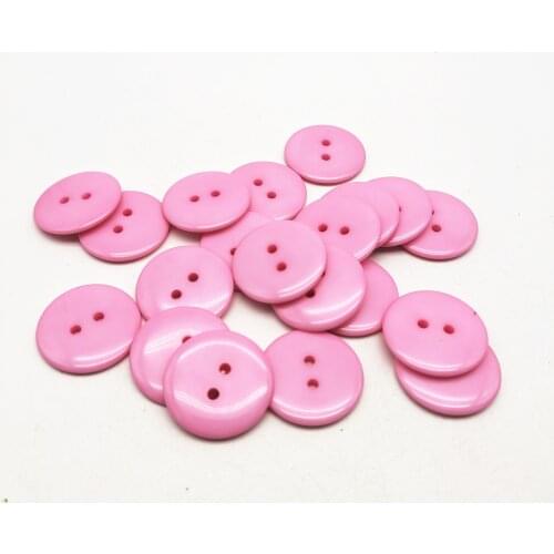 50pcs 23mm White/Black/Colored Resin Round Buttons Sewing 2 Holes Accessories For Clothing Button Embellishments