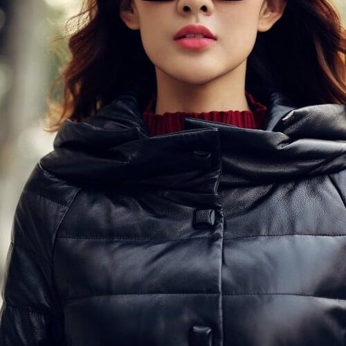 Genuine Leather Jacket Winter Jacket Women Long Down Jackets for Women 300% Real Sheepskin Coat Chaqueta Mujer MY3934