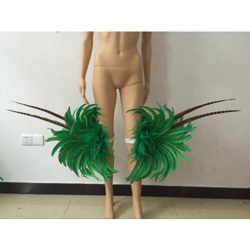 Latin dance Samba accessories Fashion exquisite headdress feathers Delicate dance shows accessories