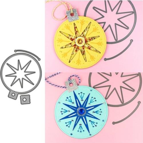 Round Sign Package Metal Cutting Dies Stamps Dies Scrapbooking Mold Cut Childrens Handmade Tools DIY Craft Decoration New 2021