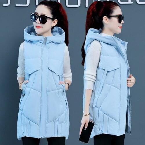 Autumn Winter Women Waistcoat Vest 2021 Casual Solid Sleeveless Thicken Warm padded Vest Coat High quality Outwear Coat