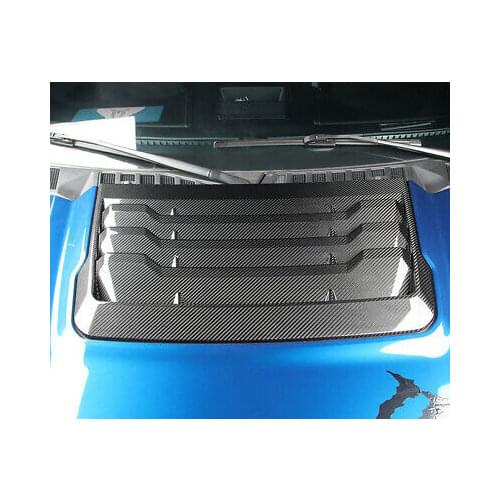 Real Carbon Fiber Front Hood Cover Trim 1pcs For Ford F150 F-150 2015-2019